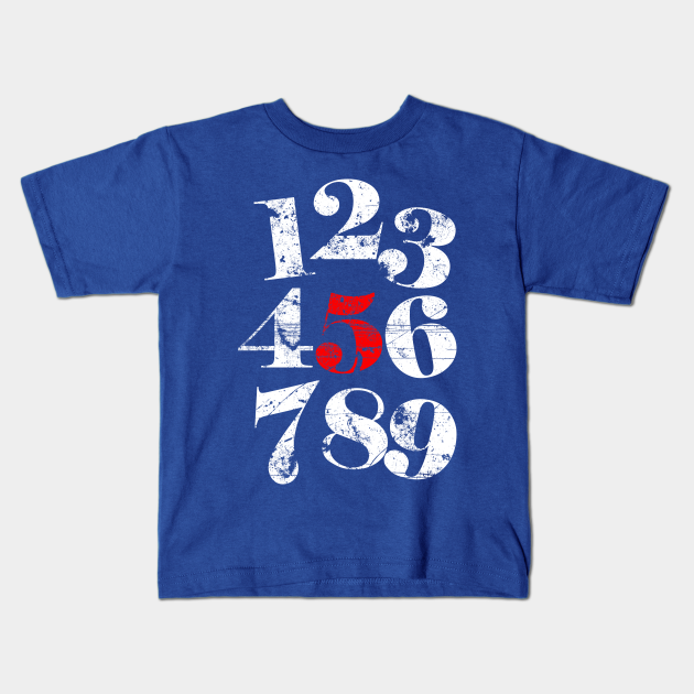 t shirt with numbers on it